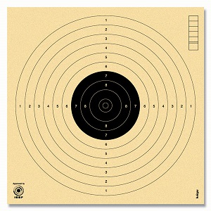10 metre air pistol target